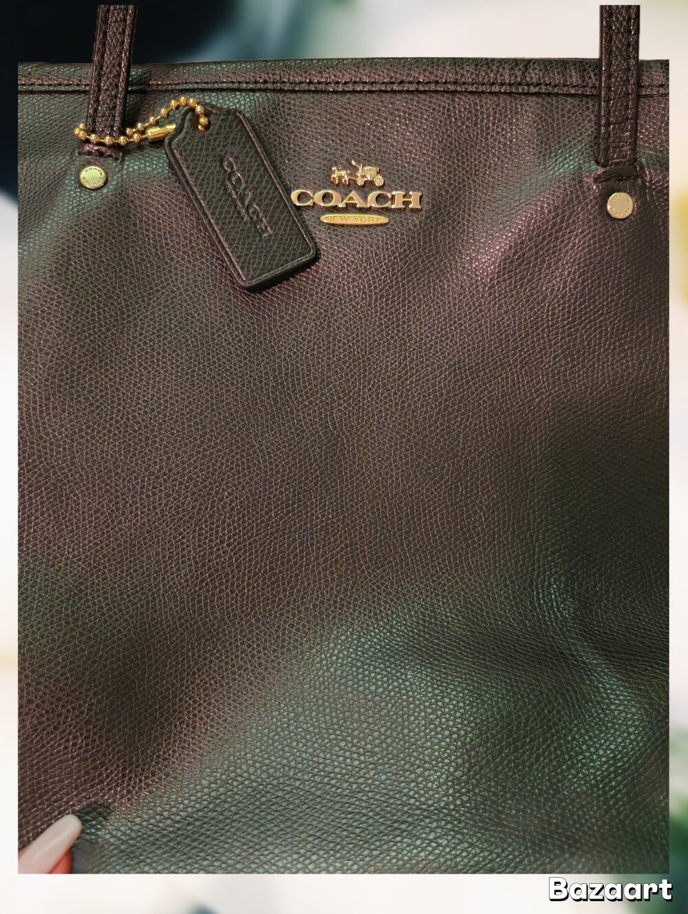 Coach Leather Street Zip Tote W/Free Coach Wallet - Picture 2 of 7